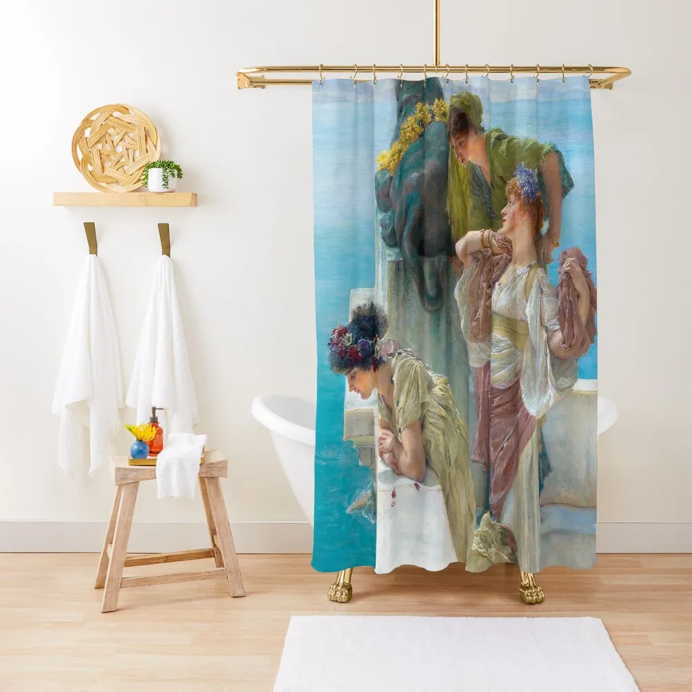 

Coign of Vantage by Alma Tadema Shower Curtain In The Bathroom Cover Waterproof Bath And Anti-Mold Curtain