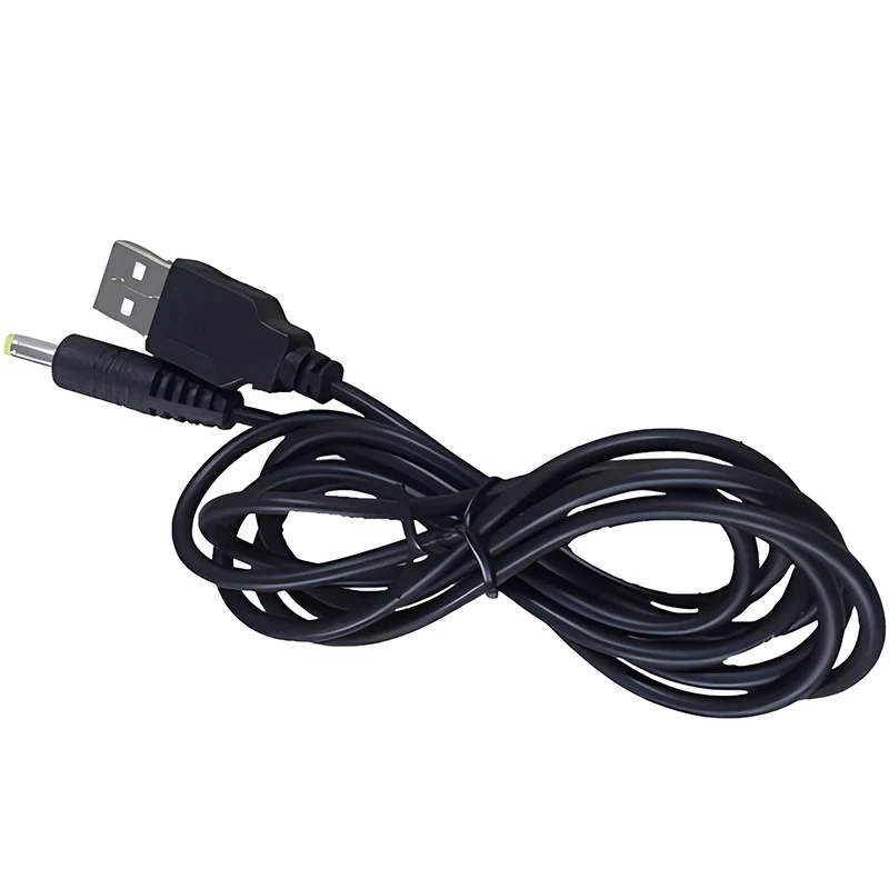 5V USB Charge Cable ForPSP 1000 2000 3000 Charging Cable DC4.0 Port Plug Power Charger Cable Cord Black