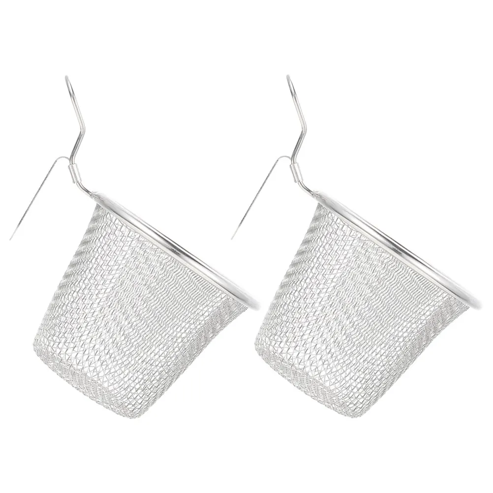 

2Pcs Stainless Steel Hot Pot Strainer Fine Mesh Colander Kitchen Noodle Basket Reusable Spaghetti Filter Cookware Home Supplies