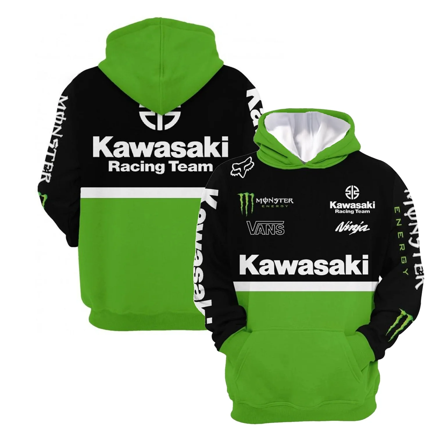 

Kawasaki мотоциклетная внедорожная спортивная толстовка с длинными рукавами и 3D принтом, повседневная рубашка с капюшоном для езды на велосипеде на открытом воздухе