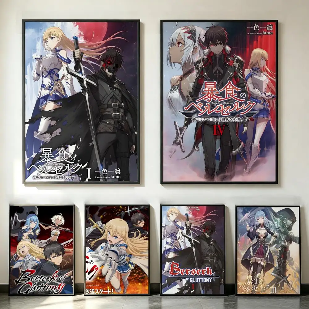 anime Berserk of Gluttony Poster Poster HD Trendy SelfAdhesive Wall Art Print For Living Room Bedroom Dorm Office Home Gift