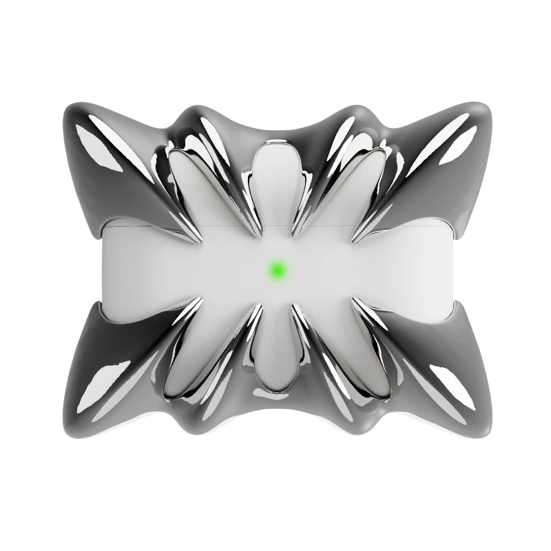

Original Paw Electroplated Mirror Silver Airpods4 Case Y2K Cover Decoration Custom Resin Protective Cases for Airpods Accessory