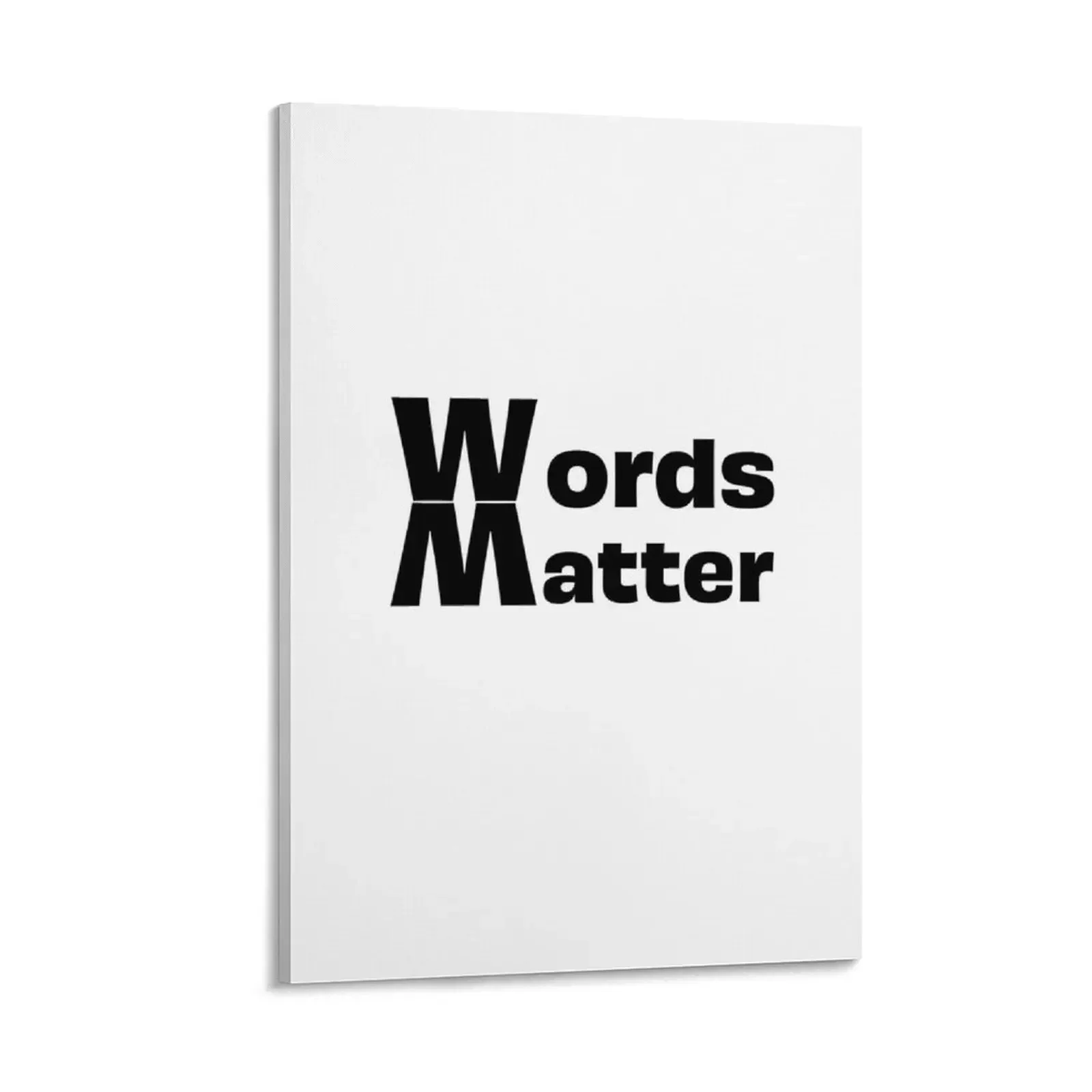

Words Matter Black Text White background Canvas Painting painting Decoration for bedroom nordic home decor