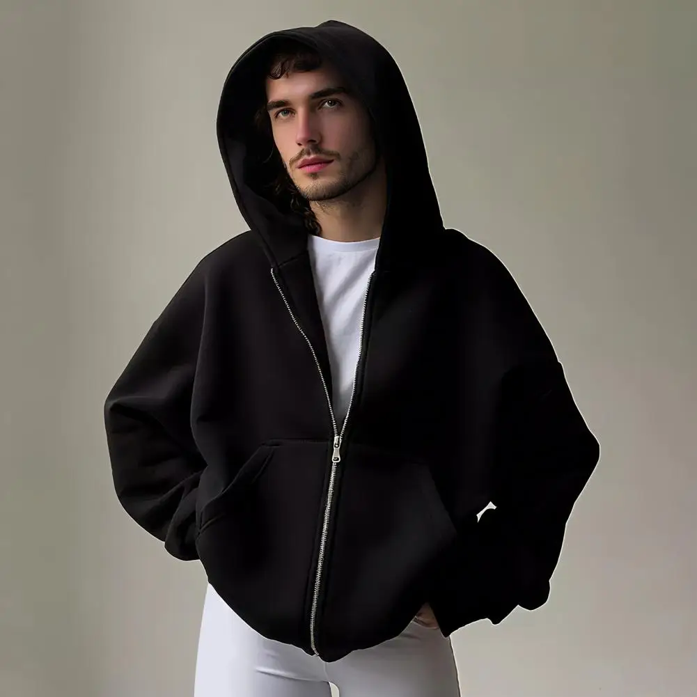 Capacity Storage Hoodie Unisex Travel Hoodie with Built-in Backpack Lightweight Zip-up Sweatshirt for Men Women Campus