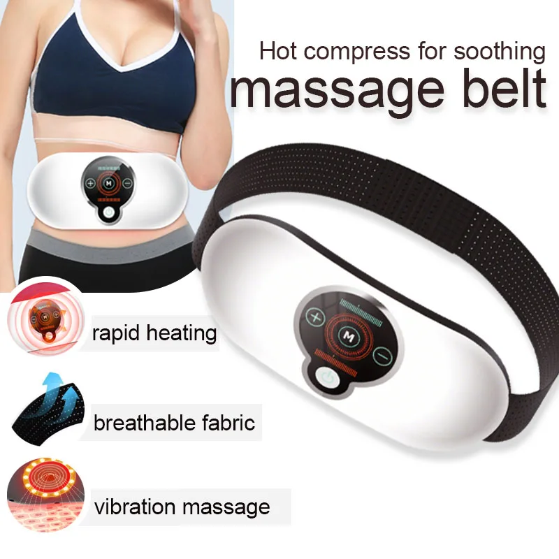 

New Home Vibration Massage Waist Belt, Waist Neck Heat Compression, Soothing and Warming Uterine Abdominal Massage Device