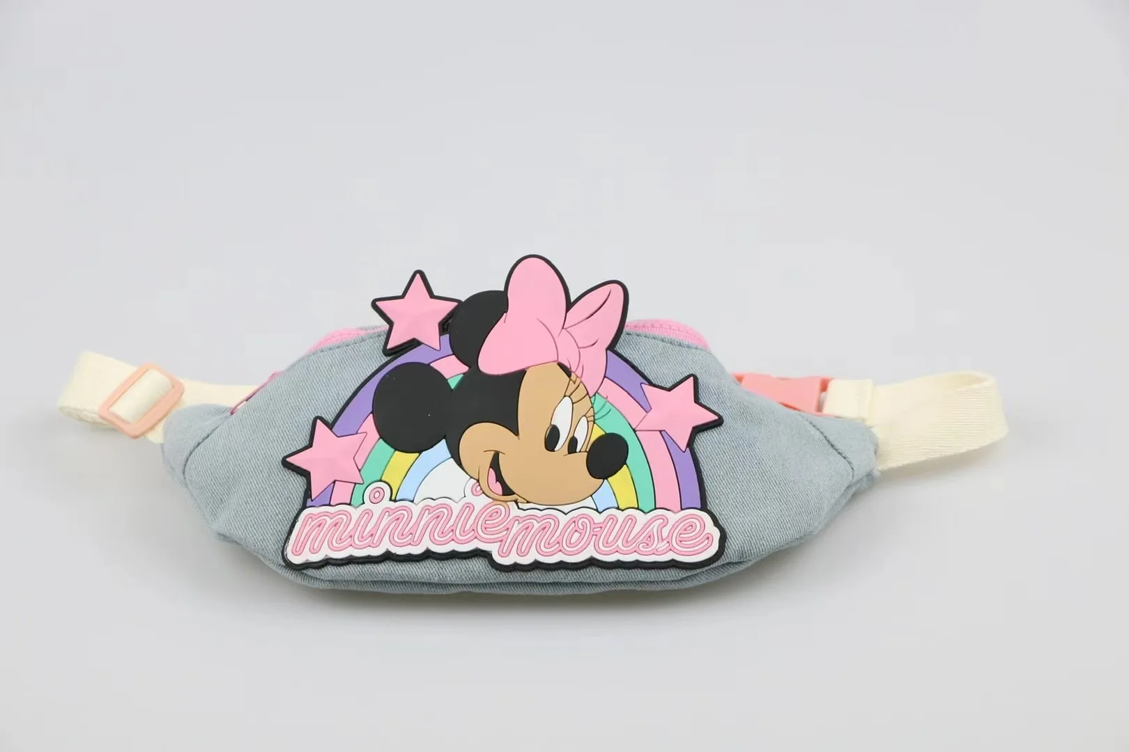 Disney-Sacs de poitrine Minnie Mouse Cartoon pour enfants, poupées en peluche, sac audibag mignon pour garçons, nouveau