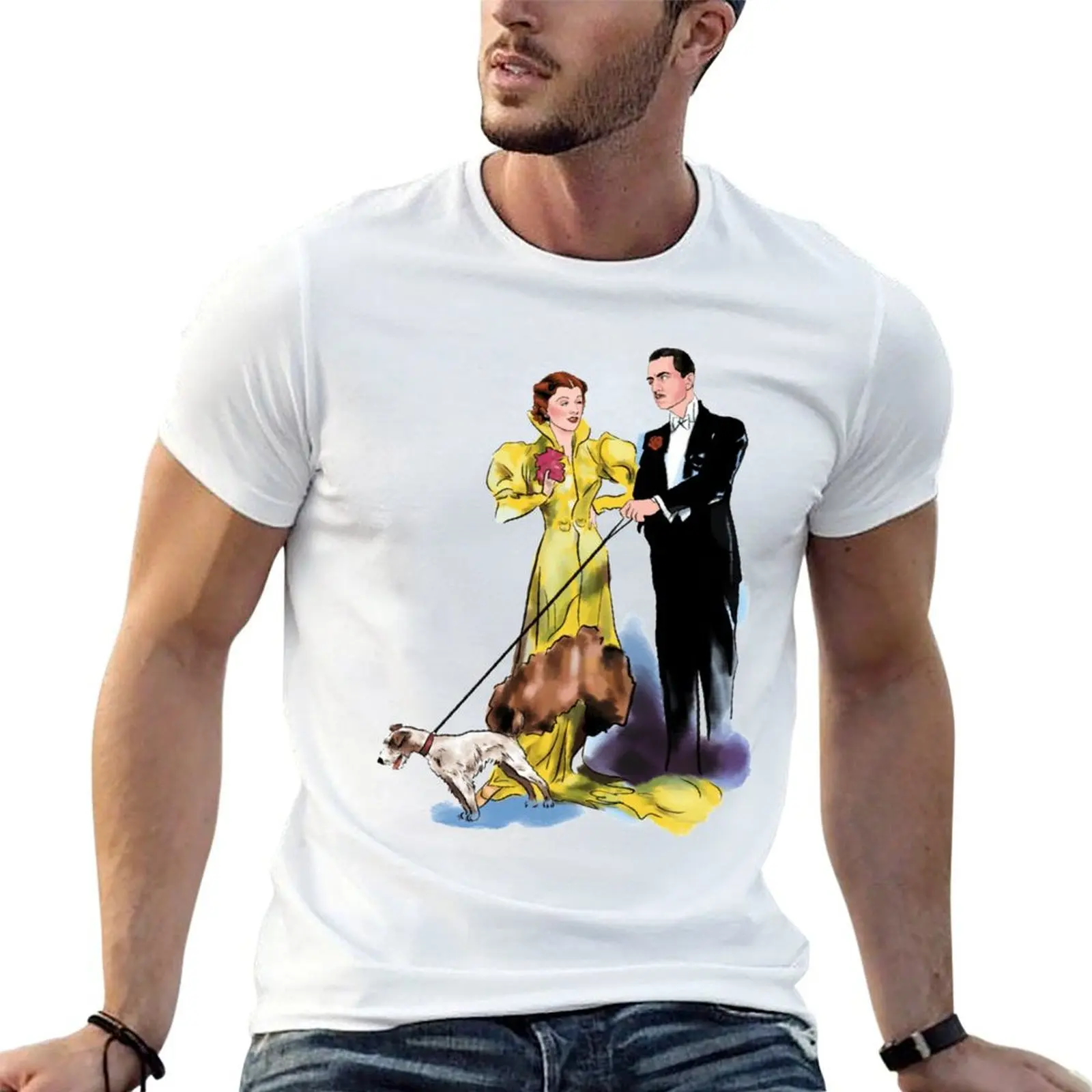 

The Thin Man - Myrna Loy & William Powell T-Shirt t shirt custom print funny t shirts dark humor T-Shirt