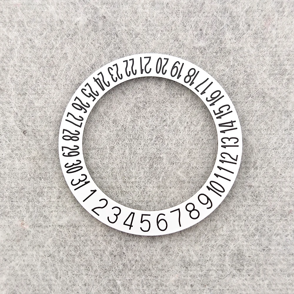 NH35 الملونة عجلة التاريخ التصحيح أبيض أسود خلفية استبدال تاريخ القرص 6H صالح لحركة NH34 NH35A NH36A