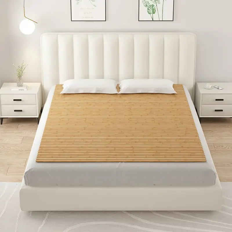 Bamboo bed cool mat Solid wood hard bed sheet waist protection ridge soft bed hardening tool bamboo plate gasket