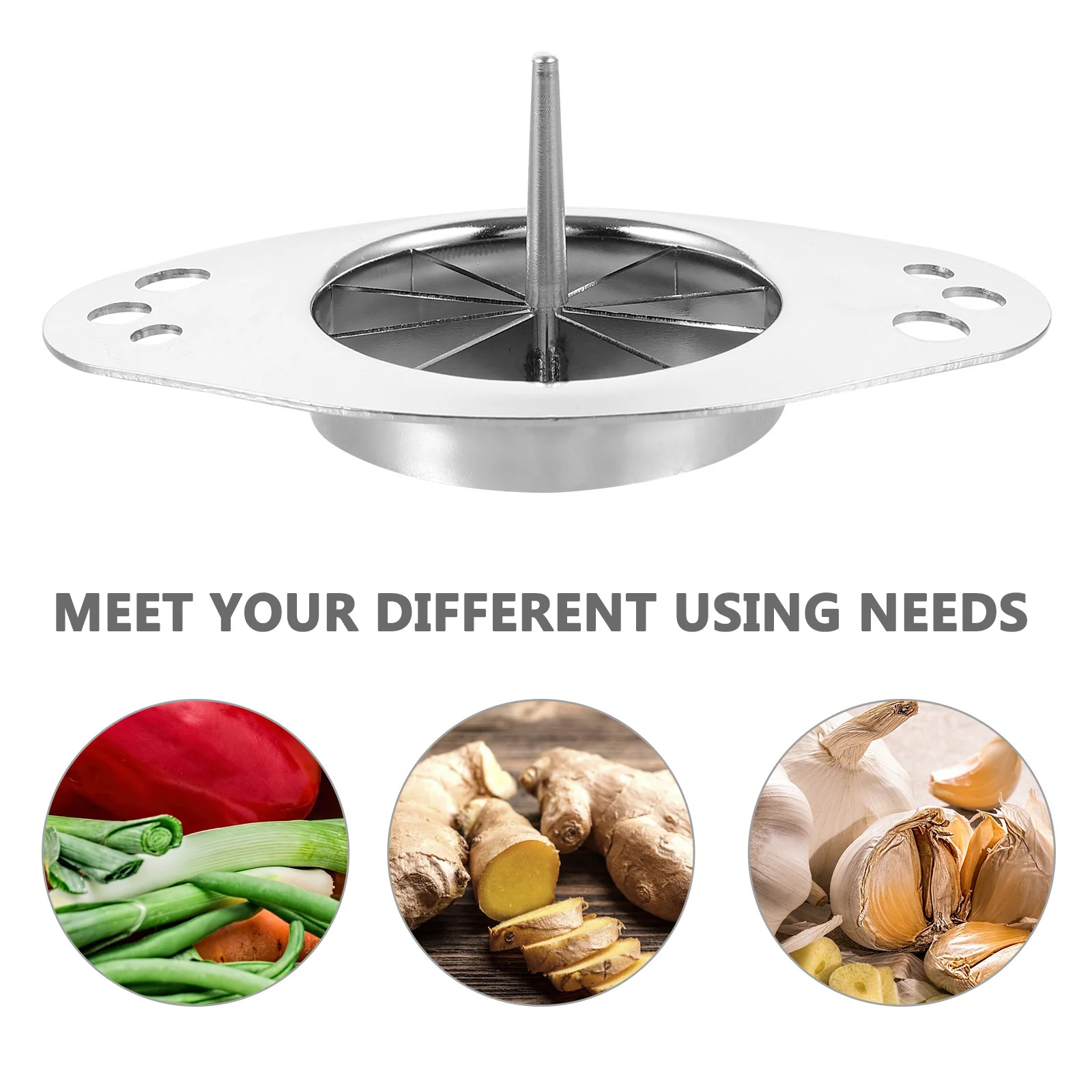 

Scallion Shredder Stainless Steel Kitchen Slicer Vegetable Garlic Grater Tool Home Cutting Cooking Essential Food Chopper