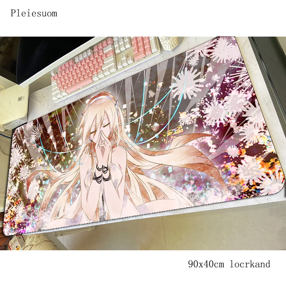 لوحة ماوس فوكالويد لوحة ماوس كرتونية 900x400x4 مللي متر حصيرة مكتبية مطاطية ملحقات ألعاب رائعة حصير لوحة مفاتيح الألعاب كبيرة الحجم