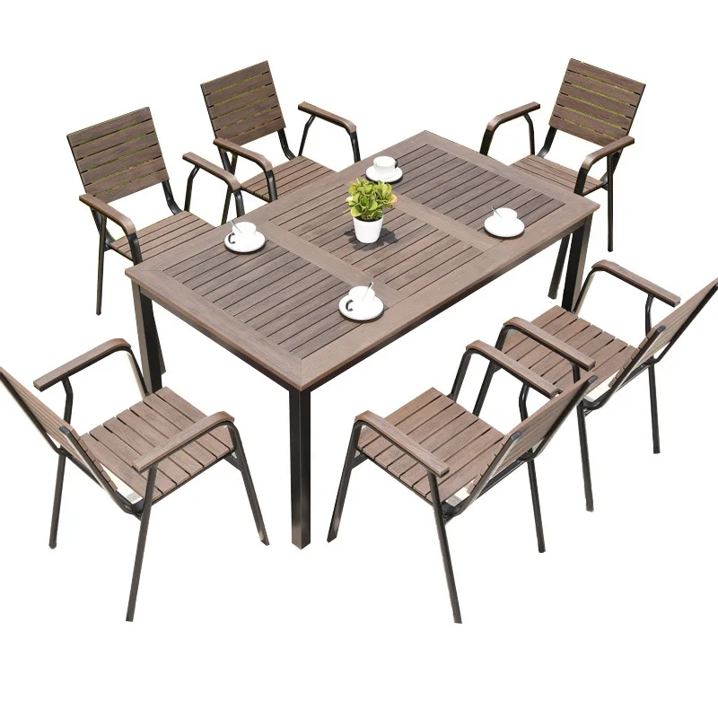 

Outdoor courtyard tables and chairs Garden cafe Open-air balcony Outdoor furniture Table and chair combination
