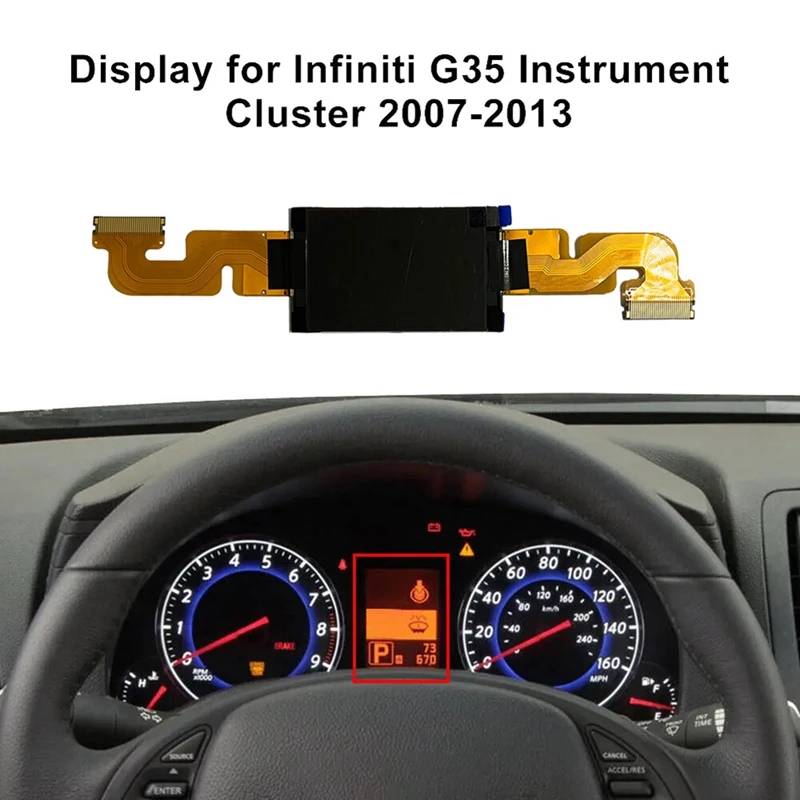 

Car Dashboard LCD Display Screen For Infiniti EX35 2008-2012 G35 G37 Speedometer Instrument Cluster Stereo Screen Glass Parts