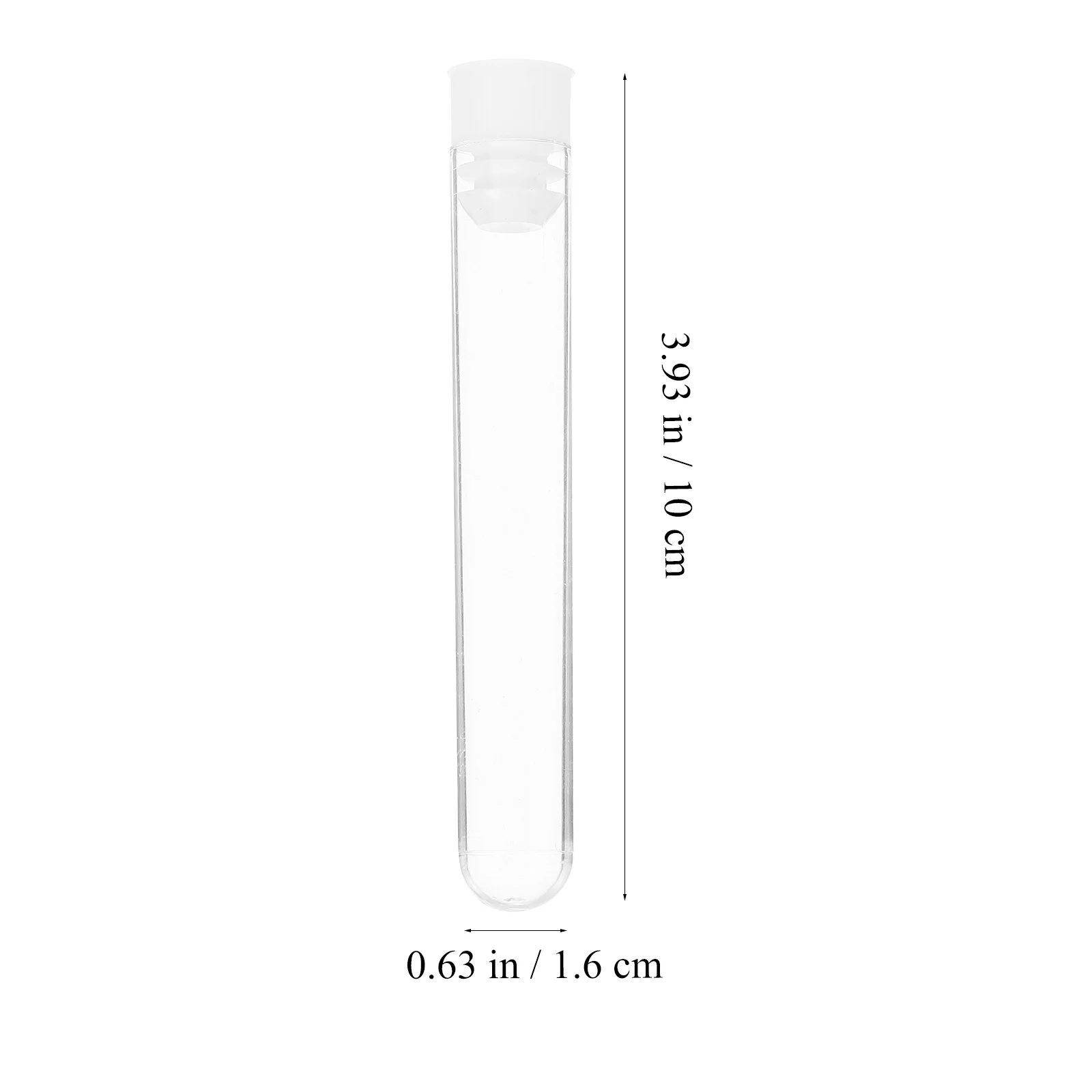50 قطعة 16X100 مللي متر أنبوب اختبار أنبوب بلاستيكي شفاف لعينة غسول هلام تخزين المحمولة السفر مانعة للتسرب #6