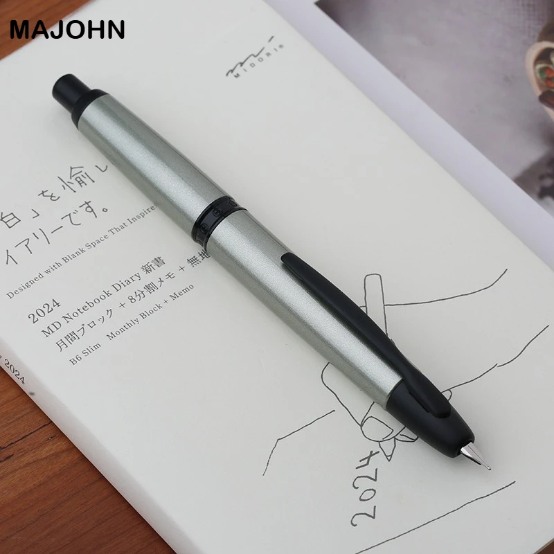 

Ручка-фонтан MAJOHN A1, металлическая, раздвижная, цветная, с золотым/черным зажимом, для офиса и школы, аналог JINHAO 20 10 A2 A3