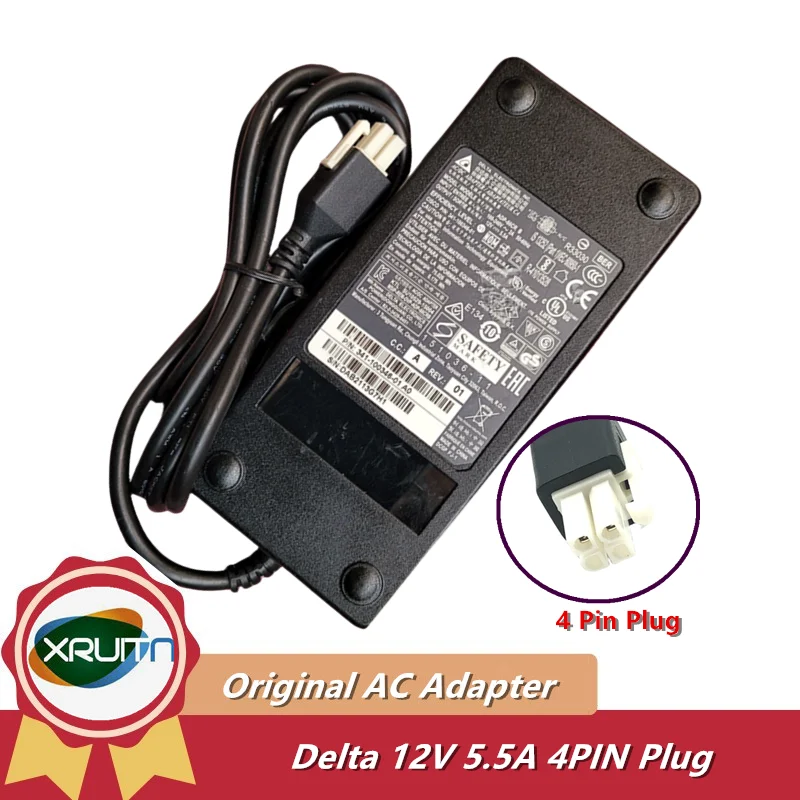 

Original Delta ADP-66CR B 12V 5.5A 66W AC Adapter Charger for CISCO PA-1660-2SA 341-100346-01 891 ROUTER C891F 892F Power Supply