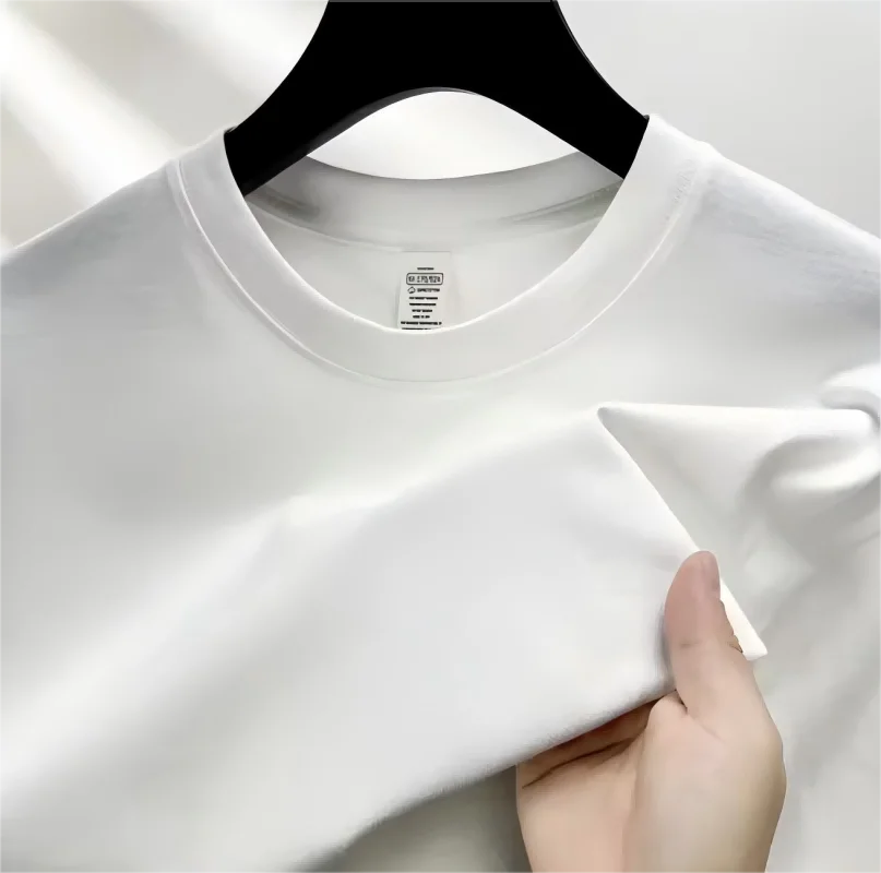 

Летняя мужская и женская повседневная спортивная свободная мягкая удобная и дышащая футболка из 100% чистого хлопка с короткими рукавами и круглым вырезом