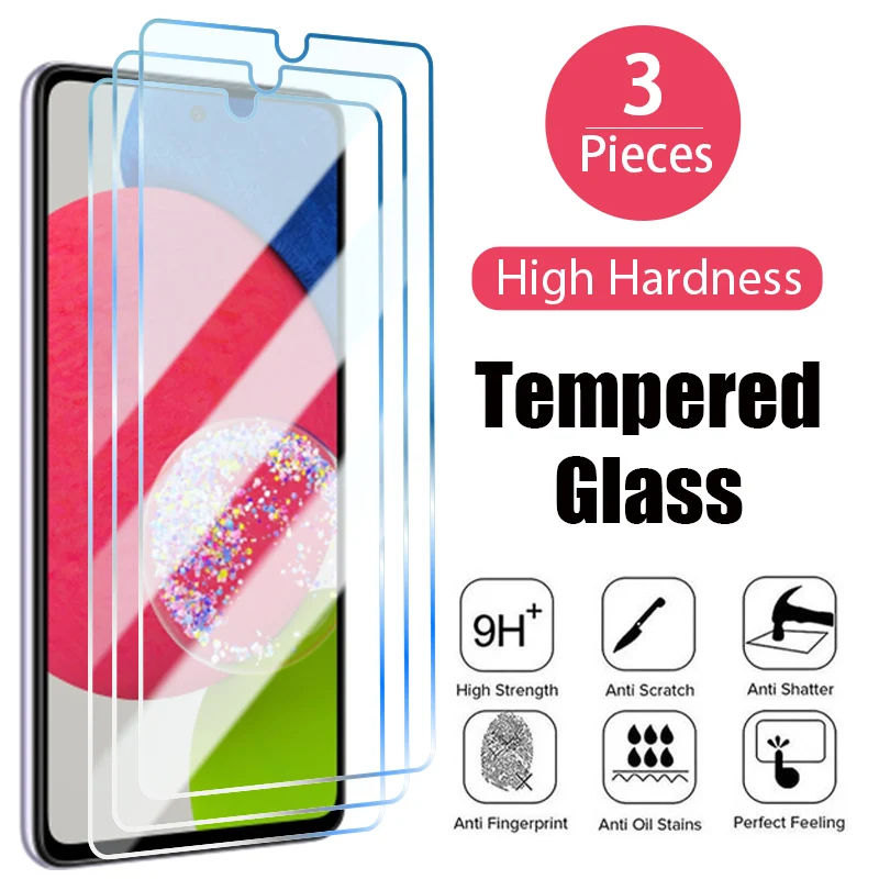 3Pcs Screen Protector for Samsung Galaxy A6 A7 A8 2018 A10 A20e A21S A30 S A40 A50 A70 A12 A22 5G A31 A32 5G Tempered Glass Film