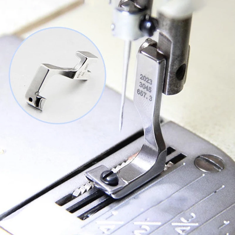 T69 Random Industrial Sewing Machine Lockstitch Flat Steel Single-Sided Invisible Zipper Presser Foot Sewing Accessories