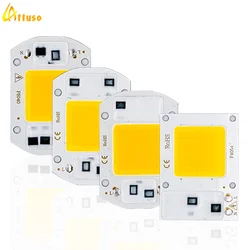 LED COB Lamp Chip 10W 20W 30W 50W AC110V 220V IP65 Smart IC Led Beads DIY for Floodlight Spotlight Accessories Cold Warm White