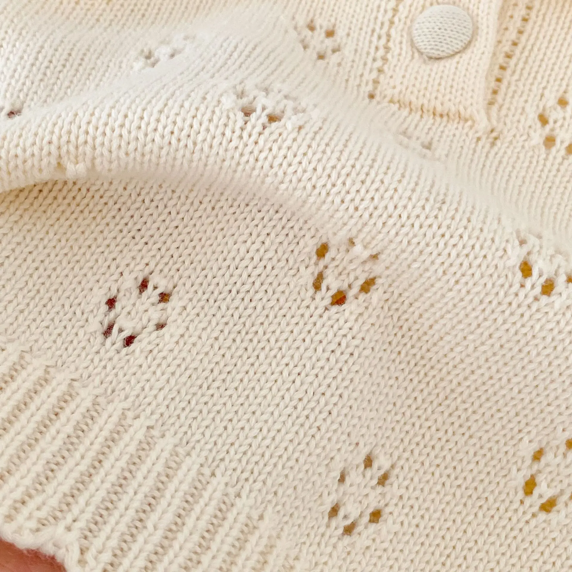 Baby Sweaters 2026 Spring New 0-3Y Solid Color Hollow-Out Baby Girls' Knitted Sweater Toddler Cotton Pullover Kids Boys Clothes 6