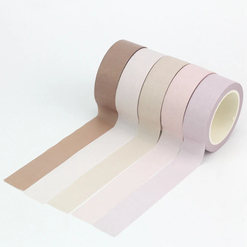 NEW 1PC 10M Decor Cute More Pastel Colours Grid and Pure Color Washi Tape Set for  Diary Scrapbooking Masking Tape Stationery