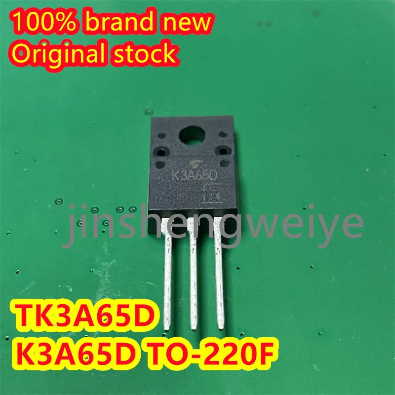 

1~20PCS K3A65D TK3A65D Brand New Original N-Channel Field Effect Tube TO-220F 3A 600V In Stock