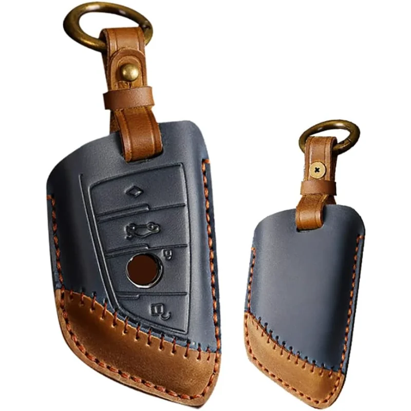 

WH Leather Key Fob Case Stylish Keycover Fit For BMW