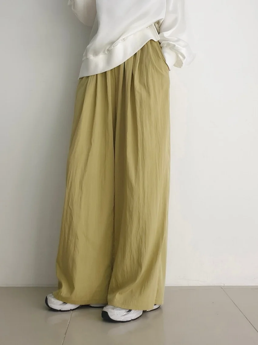 Alien Kitty Chic Fashion Wide Leg Pants New Loose Women Daily Autumn 2026 Mopping OL High Waits Streetwear Casual Mujer Camping