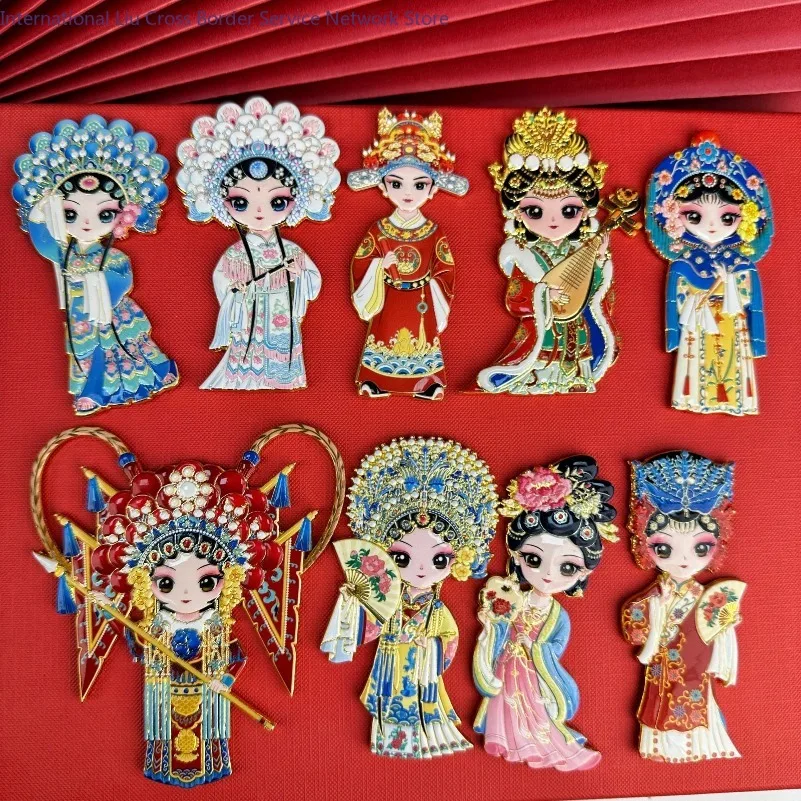 Character refrigerator sticker Peking Opera mask merchandise souvenir tile