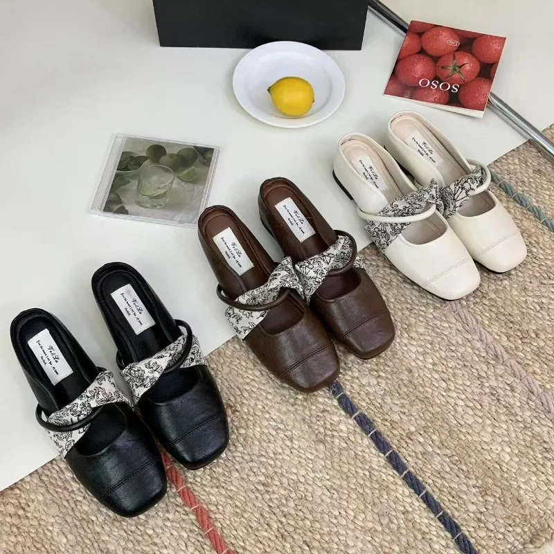 

New Slip On Women Ballet Flats Fashion Shallow Print Shoes Spring Ladies Elegant Soft Sole Mary Jane Shoes Casual slippers 2025