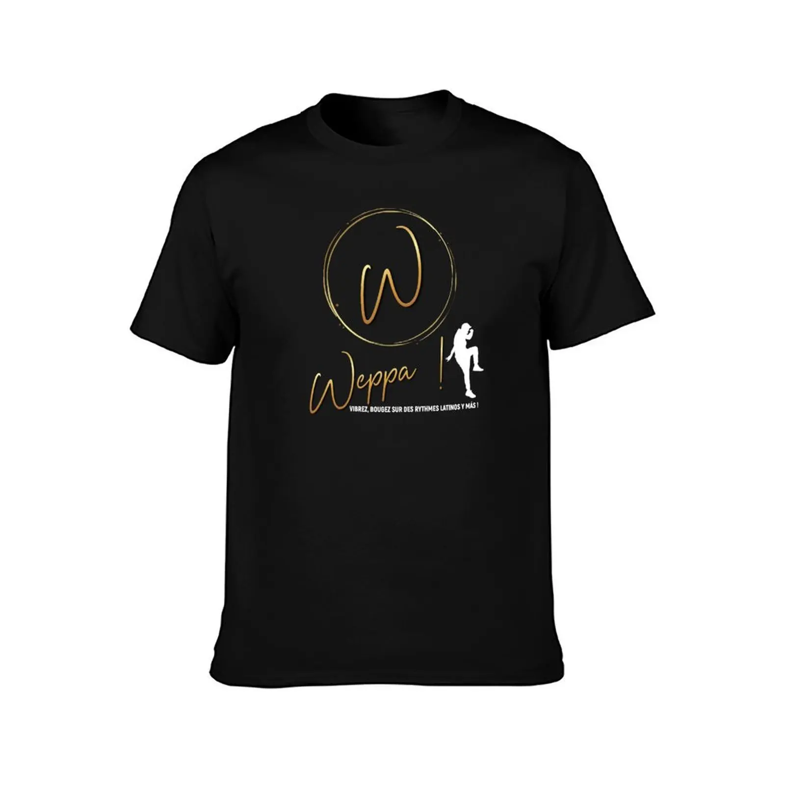 Logo of my fitness activity Weppa with personaje and text T-Shirt, Summer Casual Cotton Tee, Oversized Streetwear Tops