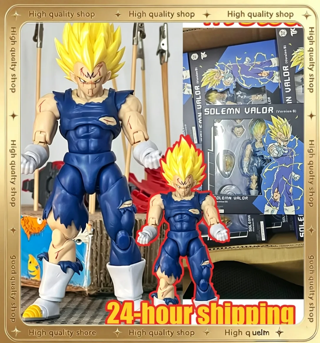

New Black Hole Toys & Tk Anime Dragon Ball Shf Super Saiyan Ssj Majin Vegeta Battle Damage Full Power Action Figures Models Toys