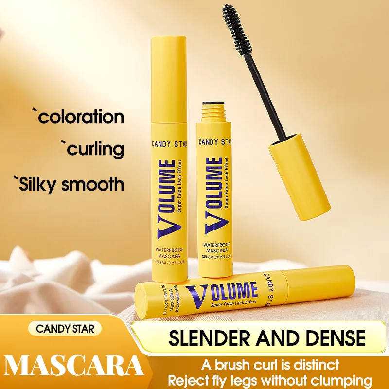 มาสคาร่ากันน้ำ สูตรเพิ่มความยาวและเพิ่มวอลลุ่ม ป้องกันการเลอะเปื้อน สำหรับขนตาโค้งงอนอย่างเป็นธรรมชาติ ติดทนนานตลอดวัน ไม่เป็นขุย เครื่องสำอาง