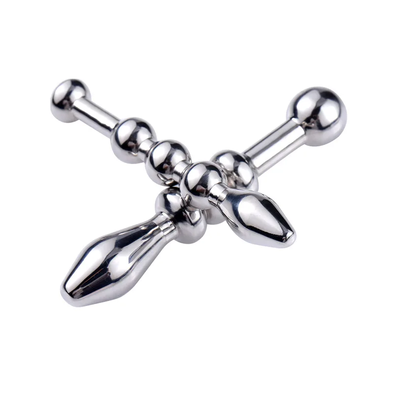 Metal Urethral Catheter Male Urethral Dilator Penis Plug Horse Eye Stimulation Sounding Masturbator Sex Toys for Men DB-101