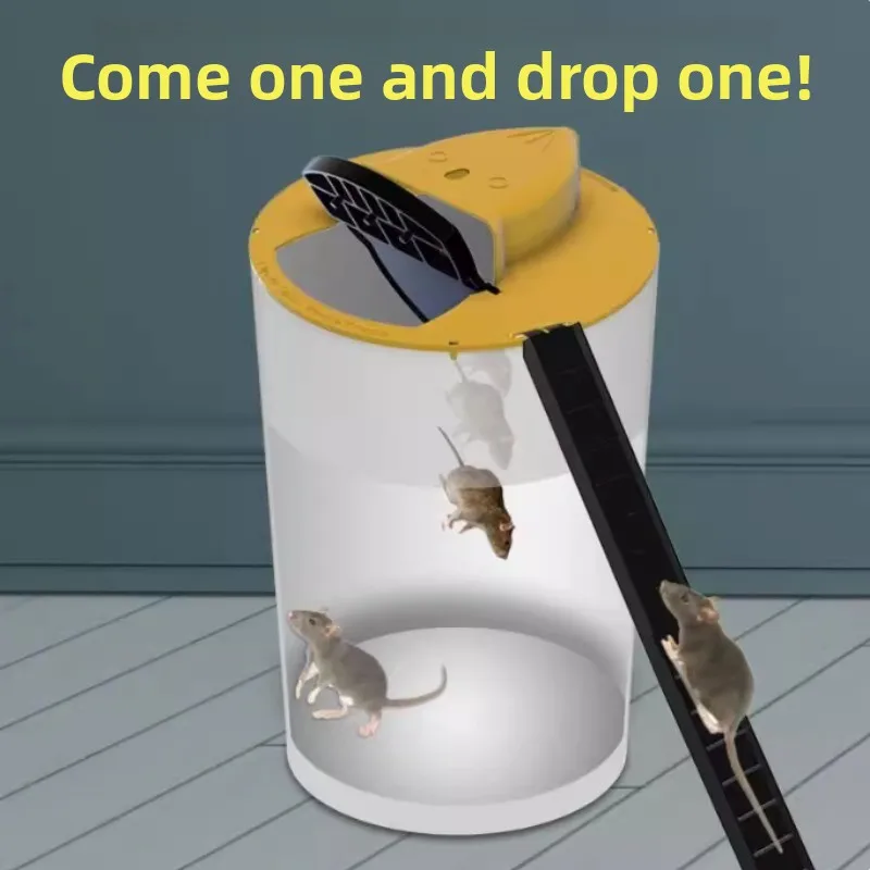 Smart Auto-Reset Mouse Trap - Continuous Catch Flip Lid Design | Indoor Pest Solution (The Product Does Not Include Buckets)