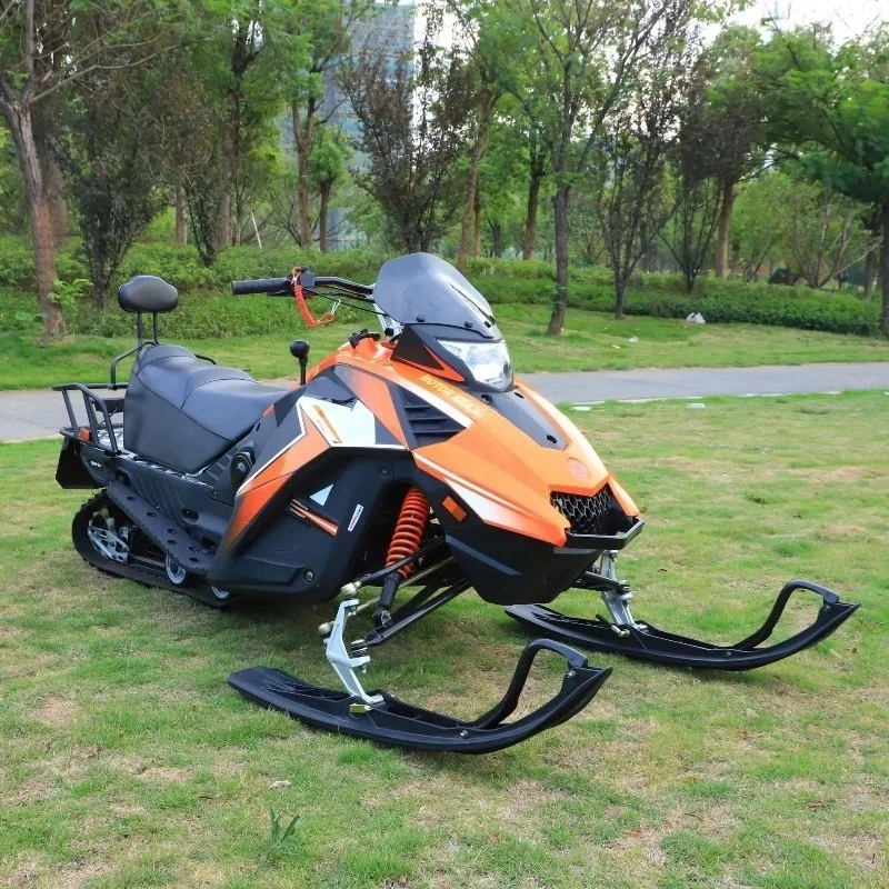 Outdoor 200cc four-stroke engine tracked snowmobile for ski resort ice recreation extensions and recreational vehicles