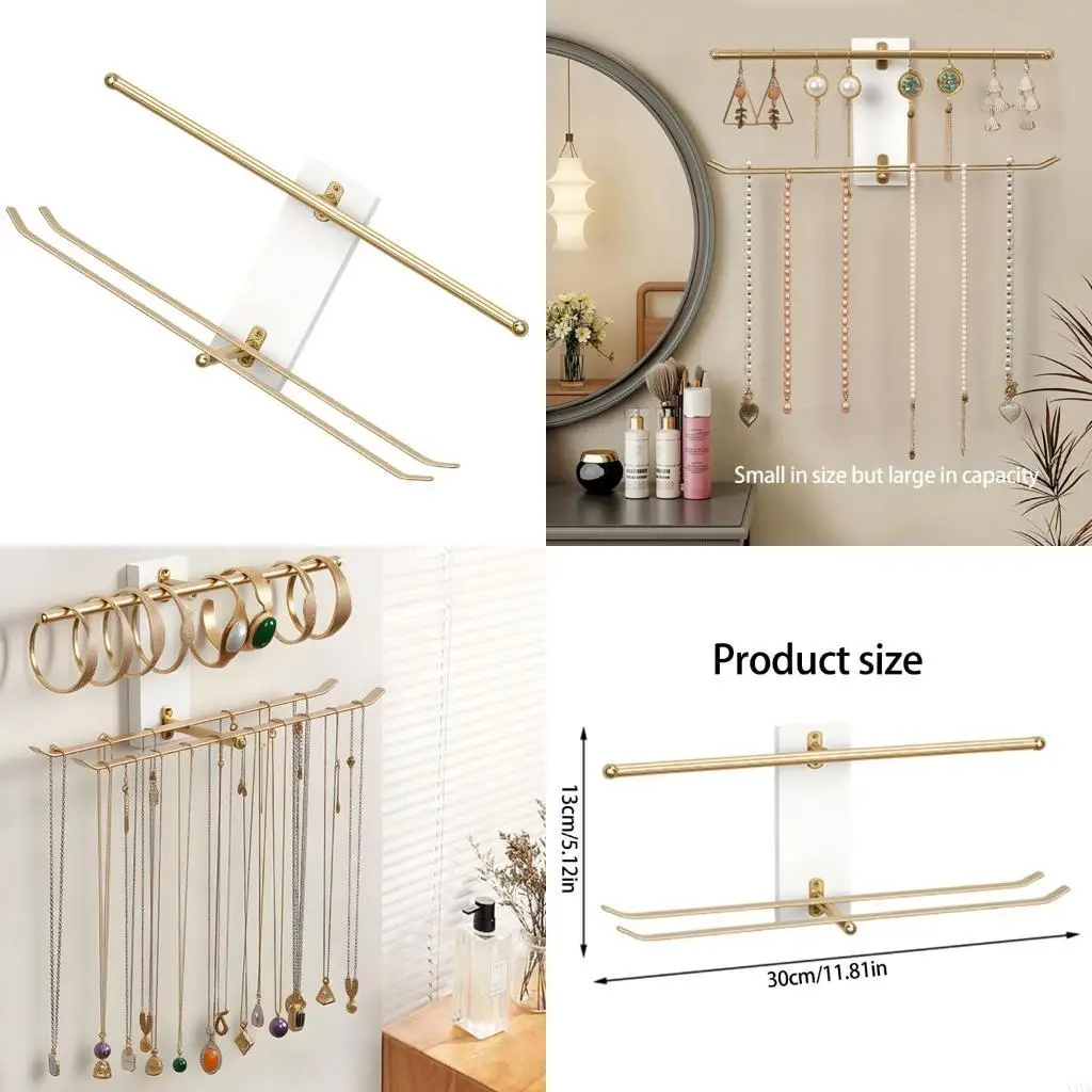 

X4ya стены на стене с двумя слоями ювелирные украшения Ожерелья Ожерелья для браслетов вешалка для хранения