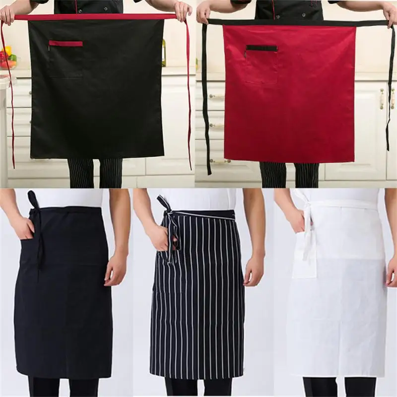 Chef apron special kitchen men's hotel restaurant restaurant back kitchen half-length short apron household cleaning