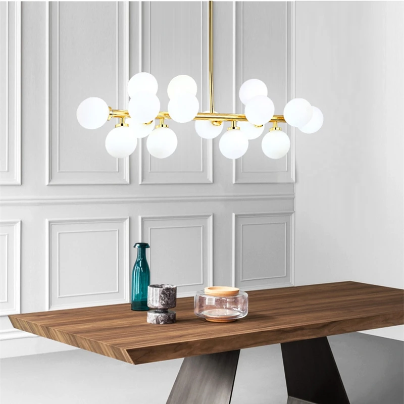 Magic Beans 16 Heads Pendant lighting Art Glass ball Hang lamps Kitchen Dining room decor Led indoor lighting