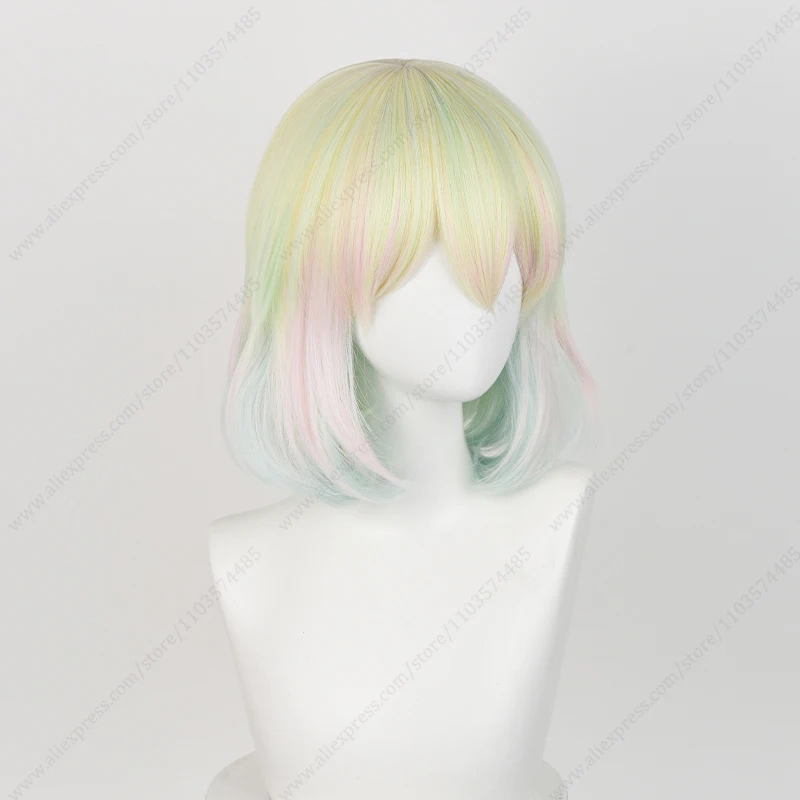 Houseki no Kuni Diamond Cosplay Wig 33cm Short Mixed Color Heat Resistant Synthetic Wigs