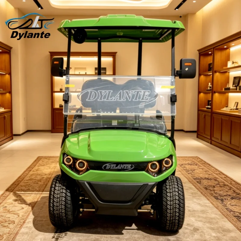 Dylante Best 2 4 6 Seats 48/60/72V 4000/5000W Aluminum Alloy Tires Electric Golf Cart Vehicles With Starry Sky Roof