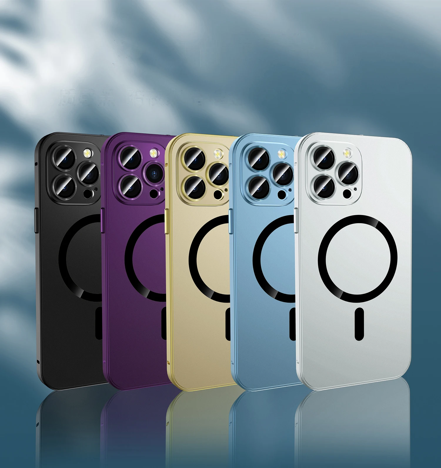 Luxurious Aluminium Magnetic Phone Case For iPhone 13 14 15 16 17 18 Pro Max Plus 17 Air Lens Glass Protective Metal Phone Cover
