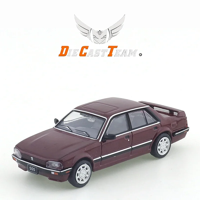 DCT/Shadow 1/64 Peugeot 505 Sedan Wersja Samochód Zabawki ze Stopu Metalu Model Odlewany Prezent na Święta dla Dzieci