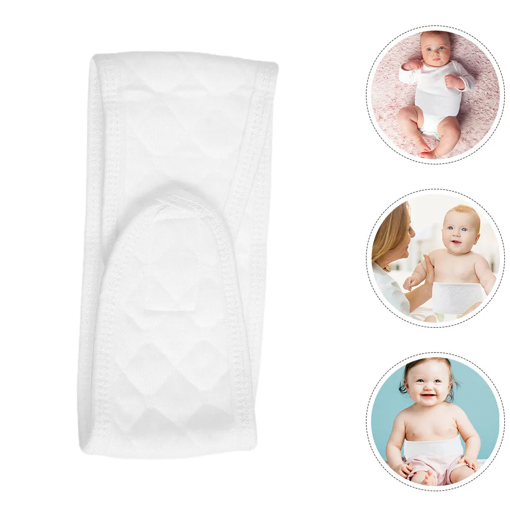 

12 шт. хлопковых регулируемых теплых тонких защитных повязок для живота новорожденных, многоразовые дышащие мягкие пояса для пупка младенцев