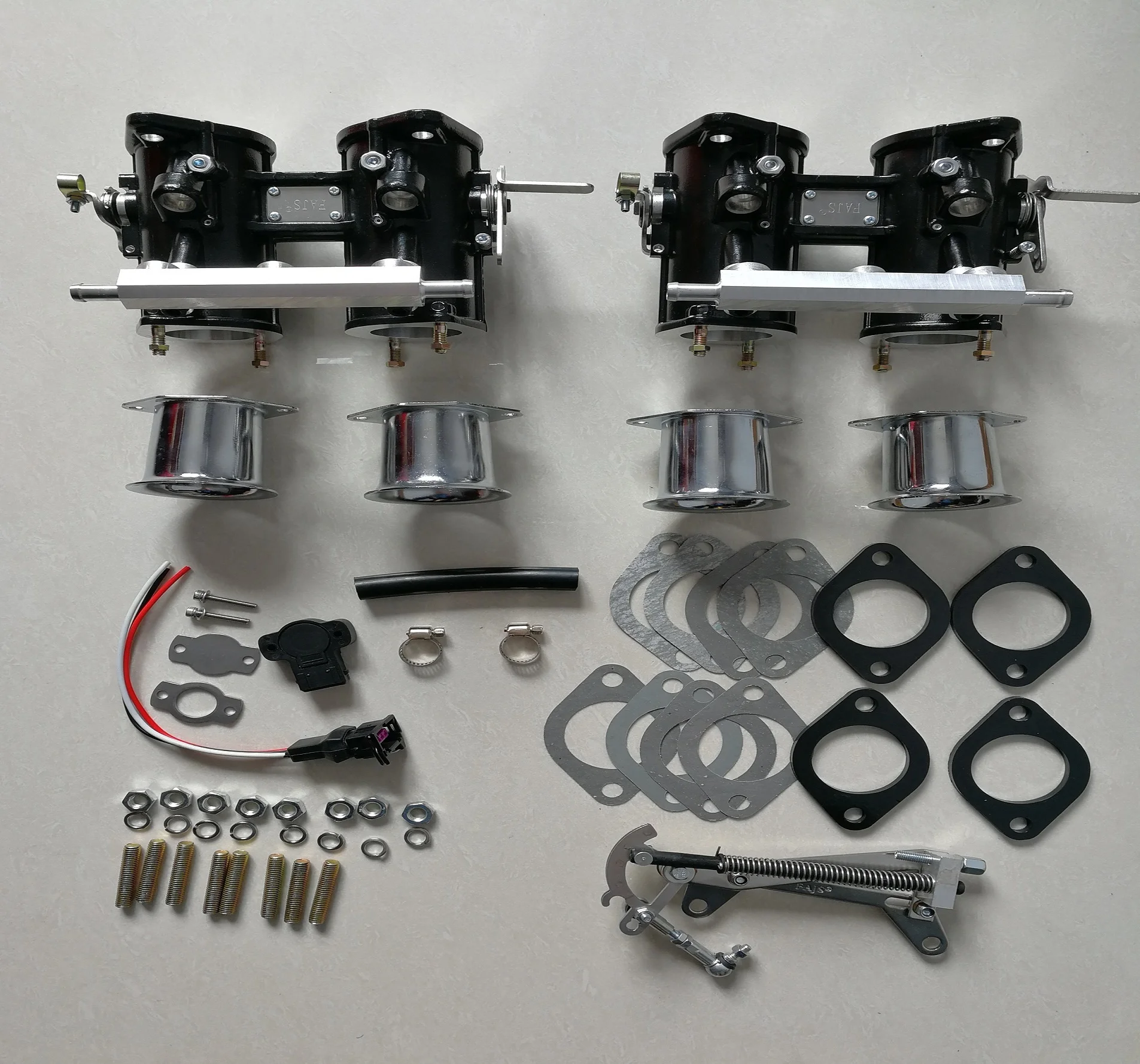 

FAJS 48MM DCOE Throttle Bodies and TPS and air Horn and Linkage and Base Gasket