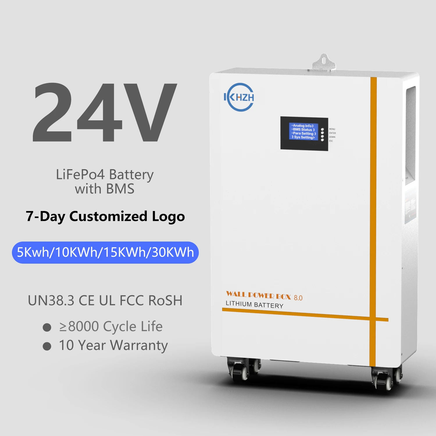 

Eu Stock 24V Lithium Battery 100Ah 200Ah 300Ah 400Ah 500Ah 600Ah 12V Replacement Solar Lifepo4 Batteries System With Bms