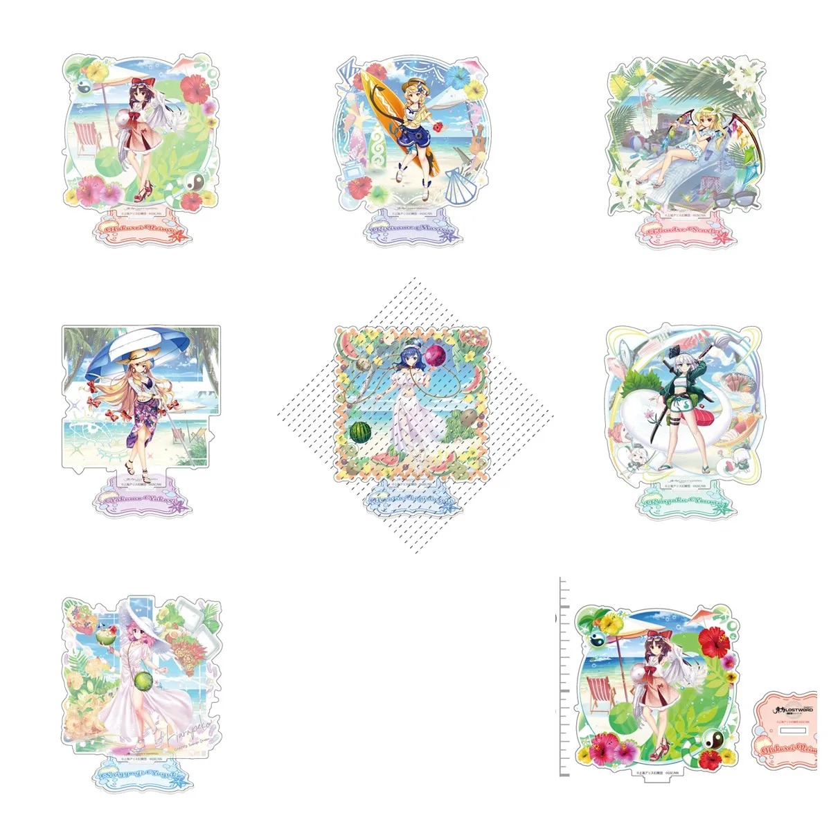 

Game Touhou Project Acrylic Stand Doll Anime Konpaku Youmu Hakurei Reimu Kirisame Marisa Figure Model Plate Cosplay Toy Gift