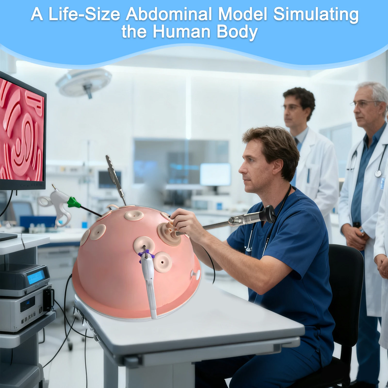Laparoscopic Surgery Simulator—A portable training kit designed specifically for medical students and surgical residents, equipp