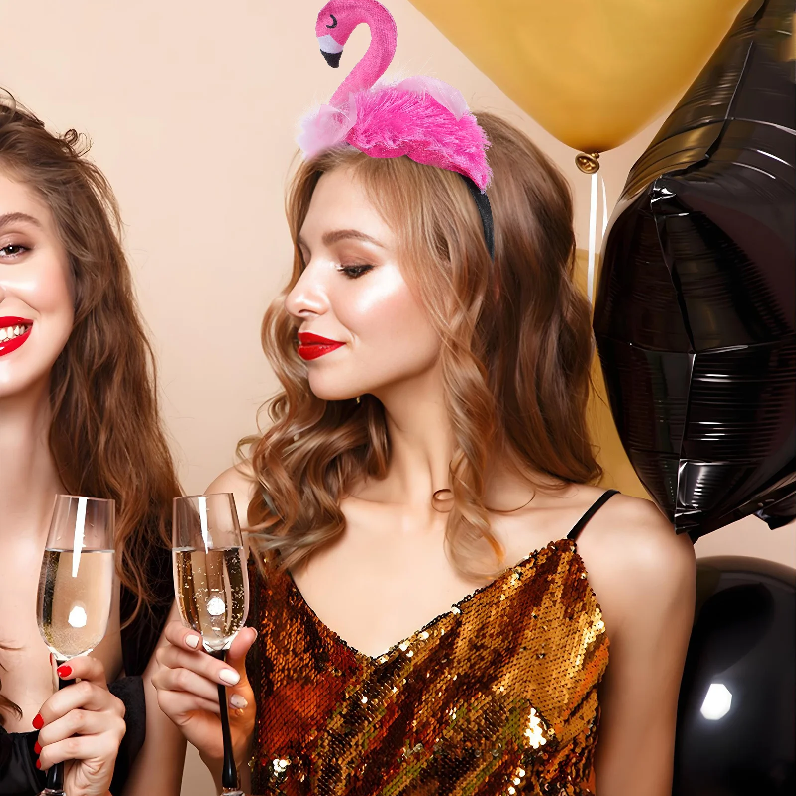 

Tropical Flamingo Hair Band Headpiece for Women Cute Costume Accessory Party Photography Headdress